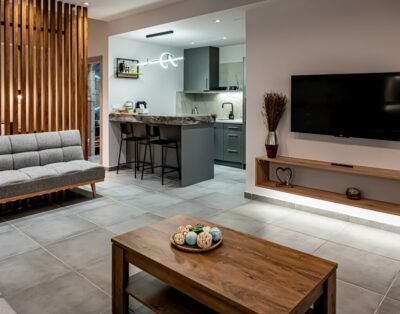 Wooden Style Apartment in Piraeus
